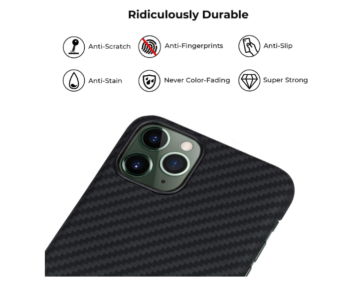 Pitaka 5.8 inch MagEz Case for iPhone 11 Pro - Black and Grey Twill - Zoom Image 8