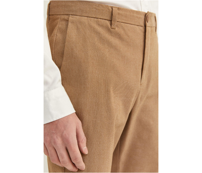 Springfield SS20 Solid Sport Trousers Chinos EU 46 For Men - Camel - Zoom Image 4