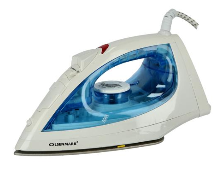 Olsenmark OMSI1604 3D Ceramic Steam Iron -  White and Blue - Zoom Image 1