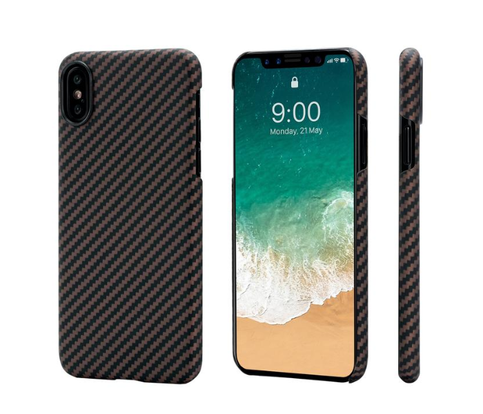 Pitaka MagEz Case for iPhone X - Black and Gold Twill - Zoom Image 1