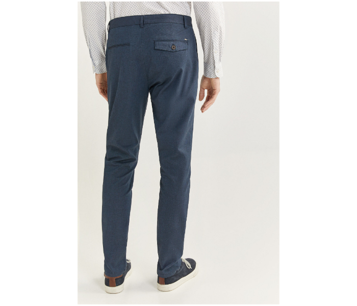 Springfield SS20 Solid Sport Trousers Chinos EU 44 For Men - Navy - Zoom Image 4