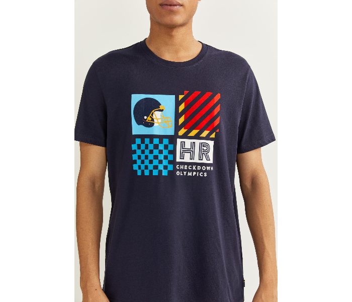 Springfield SS20 SPF Printed Short Sleeve T-shirt XL - Dark Blue - Zoom Image 2