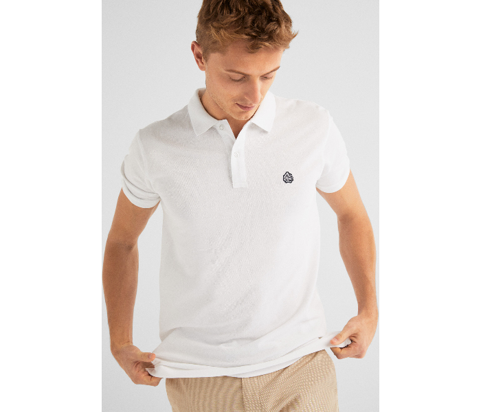 Springfield SS19 Basic Slim Fit Polo T-Shirt XX-Large For Men -  White - Zoom Image 4