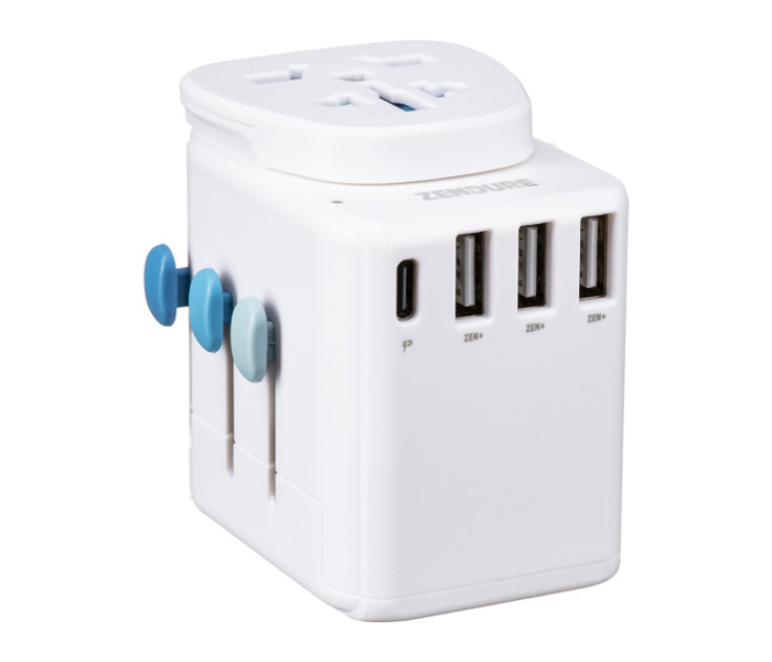 Zendure Passport Pro World Travel Adapter and Power Delivery - White - Zoom Image 6