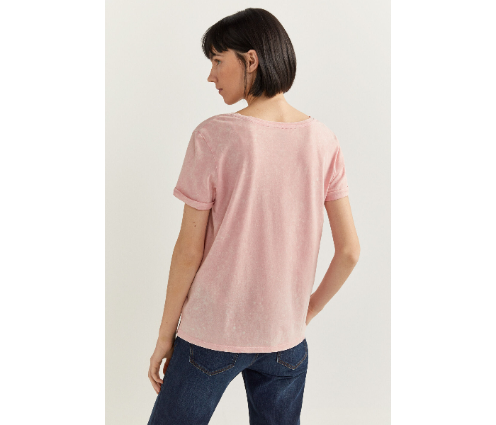 Springfield SS20 Short Sleeve Pink Panther Printed T-Shirt X-Small For Women - Pink - Zoom Image 3