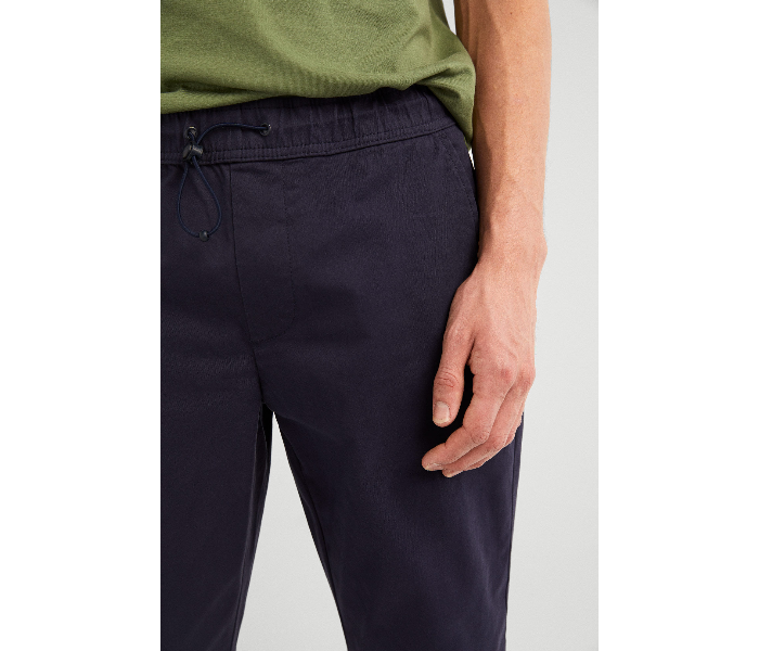 Springfield SS19 Sport Trousers Chinos Medium For Men - Navy Blue - Zoom Image 3