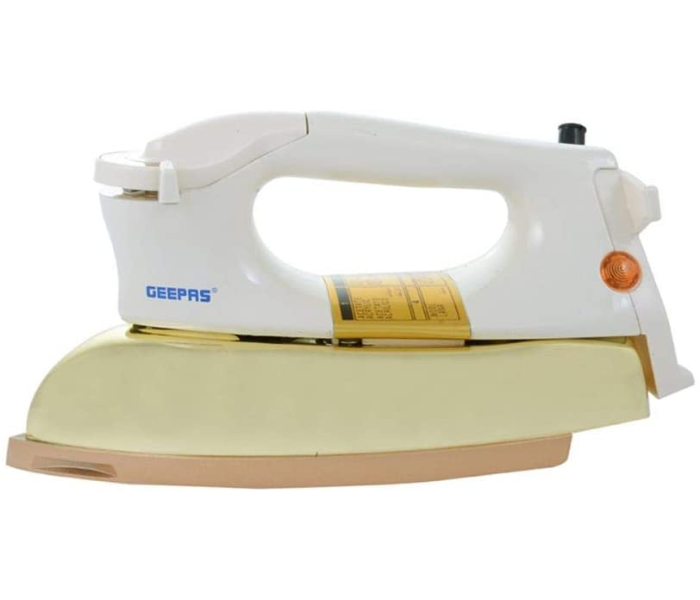 Geepas GDI2750 Dry Iron With Golden Cover - White - Zoom Image 2