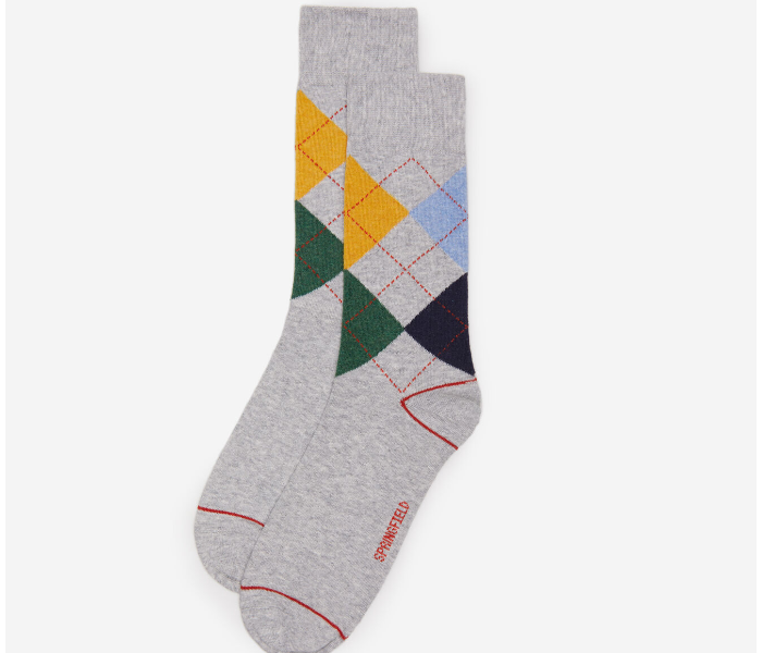 Springfield SS20 Fancy Socks X-Small For Mens - Dark Grey - Zoom Image 1