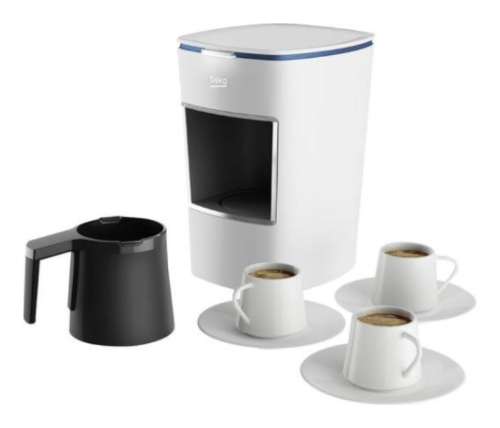 Beko BKK2300W 3 Cup Turkish Coffee Maker - White - Zoom Image 2