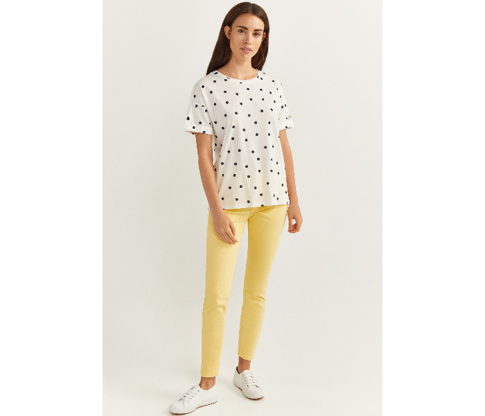 Springfield SS20 Long Sleeve Floral Blouse With Button Closure EU 40 For Women - Yellow and Green - Zoom Image 1