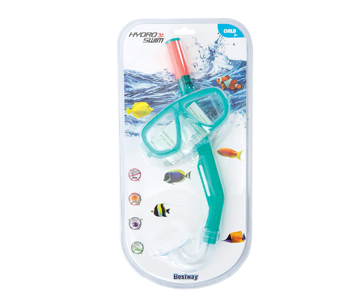 Bestway 24018 Hydro-Splash Fun Dive Mask and Snorkel Set in Clamshell - Green - Zoom Image 2