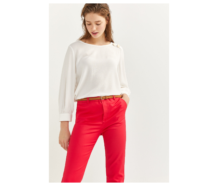 Springfield SS20 Plain Trouser Pant EU 34 For Women - Red - Zoom Image 1