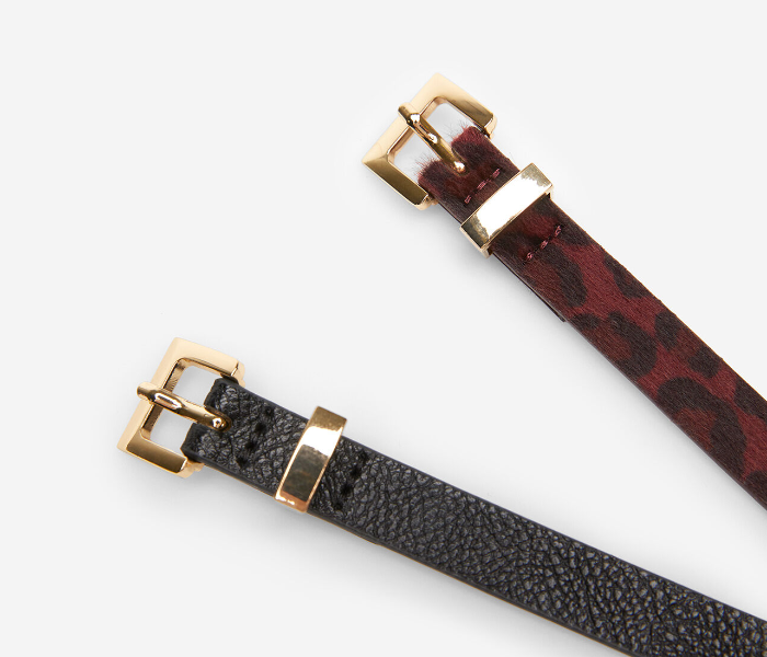 Springfield AW19 Belt 95 For Women - Brown and Black - Zoom Image 1