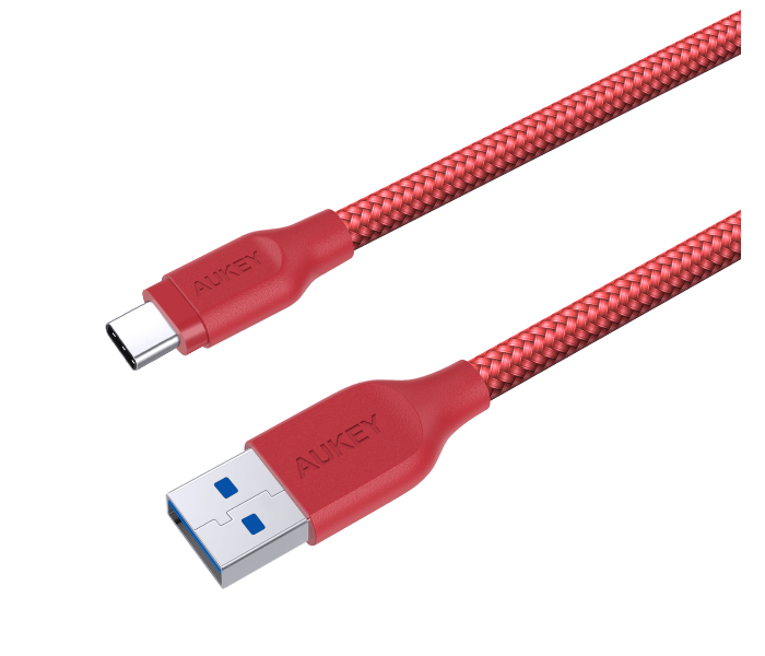 Aukey AC2R 2m USB Type C Braided Cable Aluminum Head - Red - Zoom Image 3