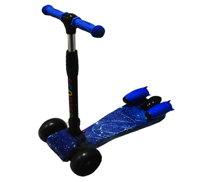 Family Center Toy Scooter With Music Light Bluetooth - Blue and Black - Zoom Image 1