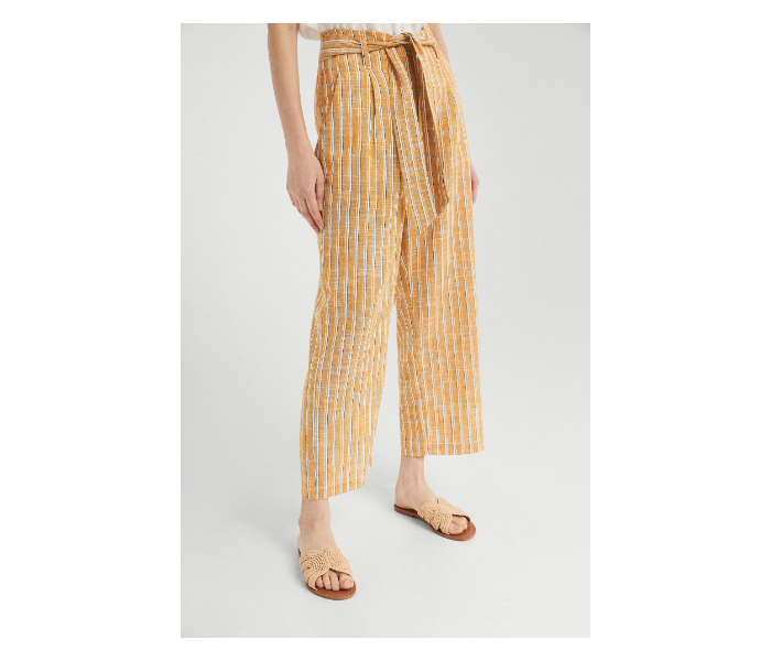 Springfield SS19 Striped Cotton Fancy Pant EU 40 For Women - Yellow - Zoom Image 2