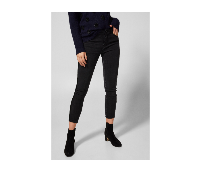 Springfield AW18 Fancy Denim Trouser EU 36 For Women - Black - Zoom Image 4