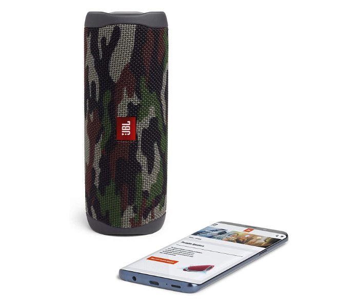 JBL Flip 5 Portable Waterproof Bluetooth Speaker - Army Green - Zoom Image 4