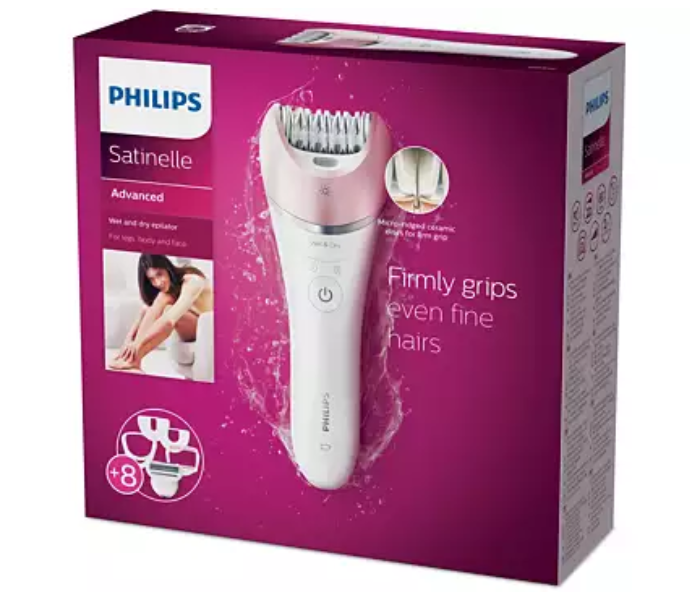 Philips BRE640-00 Satinelle Advanced Wet and Dry Epilator - White - Zoom Image 6