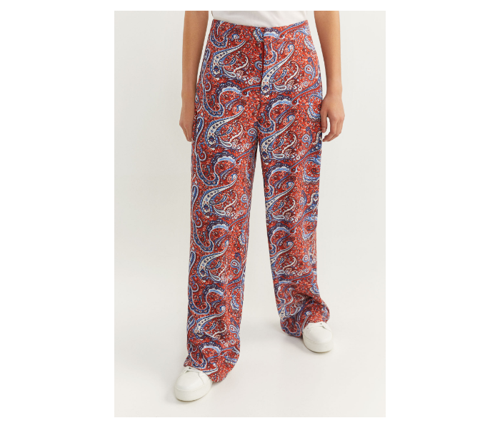 Springfield SS20 Printed Cotton Fancy Pant EU 40 For Women - Light Brown - Zoom Image 2