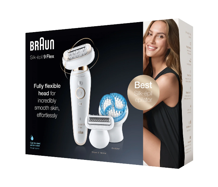 Braun SES9010 Wet and Dry Epilator with 6 Extras - White - Zoom Image 4