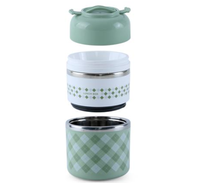 Royalford RF9298 930ml Round Lunch Box - White & Mint Green - Zoom Image 3