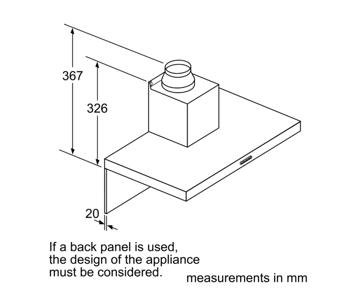 Bosch DWB64BC51B 60 Cm Series 2 Wall-Mounted Cooker Hood  - Stainless Steel - Zoom Image 4