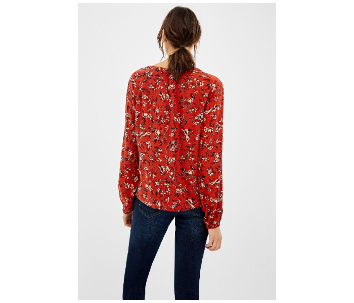 Springfield AW19 Regular Fit Long Sleeve Floral Blouse EU 40 For Women - Red - Zoom Image 4