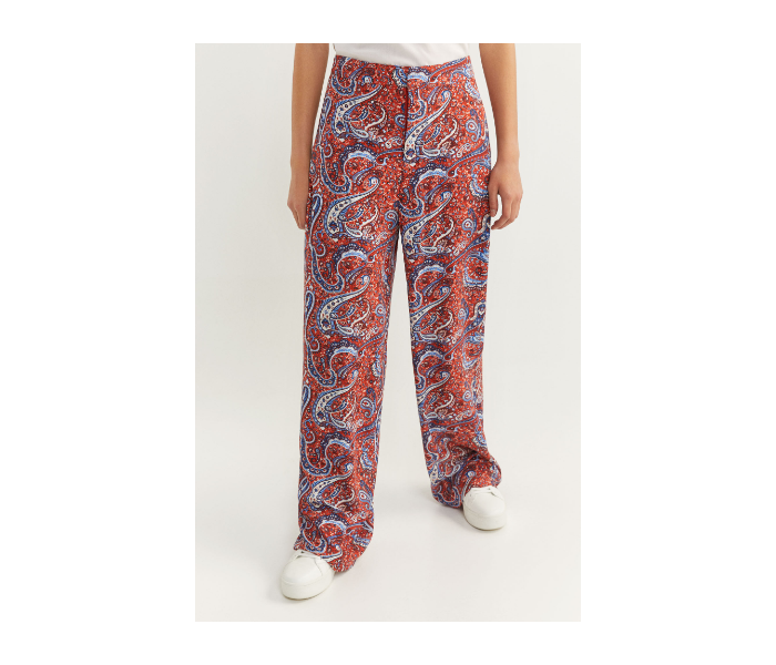 Springfield SS20 Printed Cotton Fancy Pant EU 42 For Women - Light Brown - Zoom Image 2