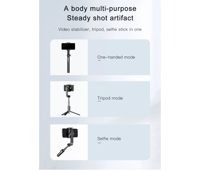 Lends Gimbal Stabilizer Selfie Stick for Video Vlogging Tripod Android IOS Smartphone  - Zoom Image 3