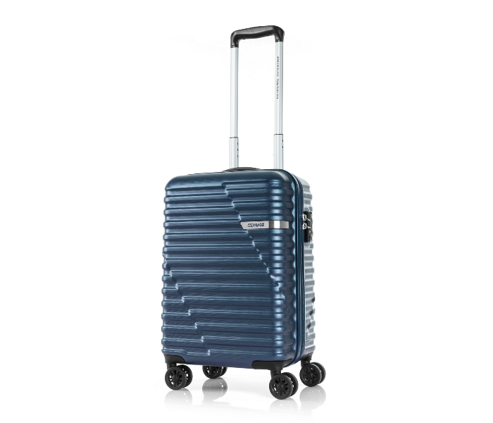 American Tourister GAT104LUG03554 55cm Sky Bridge Spinner Soft Case Trolley Bag - Navy - Zoom Image 1