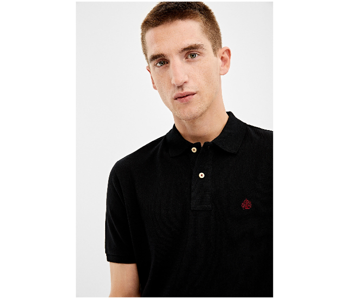 Springfield AW19 Basic Polo T Shirt XXL - Midnight Black - Zoom Image 4