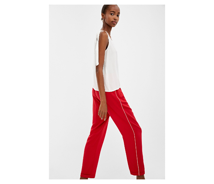 Springfield AW19 Cotton Plain Pant EU 40 For Women - Red - Zoom Image 2