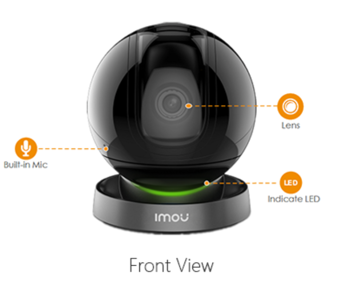 Dahua IMOU Ranger Pro 1080P HD Indoor WiFi Security Camera - Black - Zoom Image 2