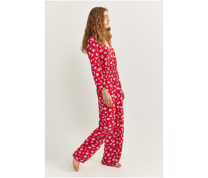 Springfield SS20 Floral Jumpsuit EU 42 For Women - Red - Zoom Image 3