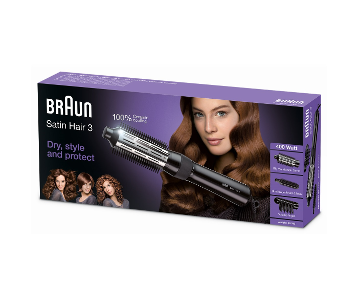 Braun AS330 Satin Hair 3 Hair Styler - Black - Zoom Image 4