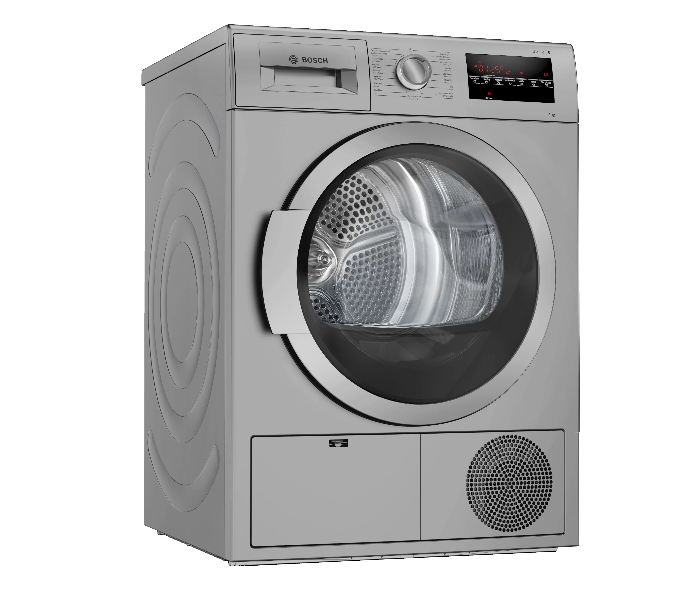 Bosch WTG8640SGC 9 Kg Series 6 Condenser Tumble Dryer - Stainless Steel - Zoom Image 1