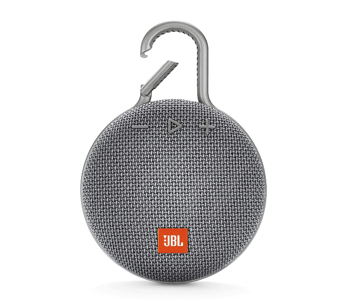 JBL Clip 3 Portable Waterproof Bluetooth Speaker - Grey - Zoom Image 1