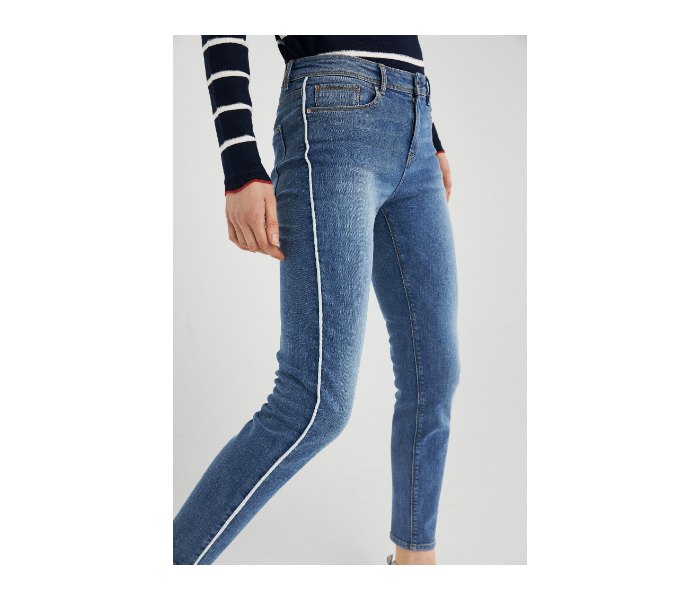 Springfield SS19 Fancy Double Shaded Denim Jeans EU 38 For Women - Blue - Zoom Image 3