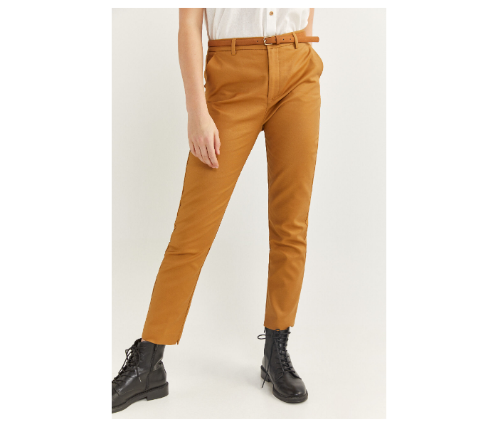 Springfield SS20 Plain Trouser Pant EU 38 For Women - Camel - Zoom Image 2