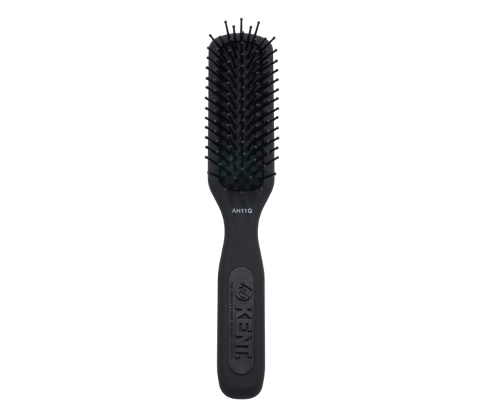 Kent AH11G Airhedz Narrow Fine Pin Cushioned Hair Brush - Black - Zoom Image 1