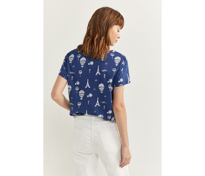 Springfield SS20 Doodle Print Tank Top Large - Dark Blue - Zoom Image 3