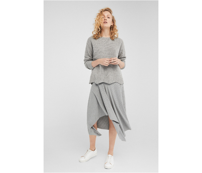 Springfield SS19 Handkerchief Midi Skirt Small For Women - Grey - Zoom Image 1