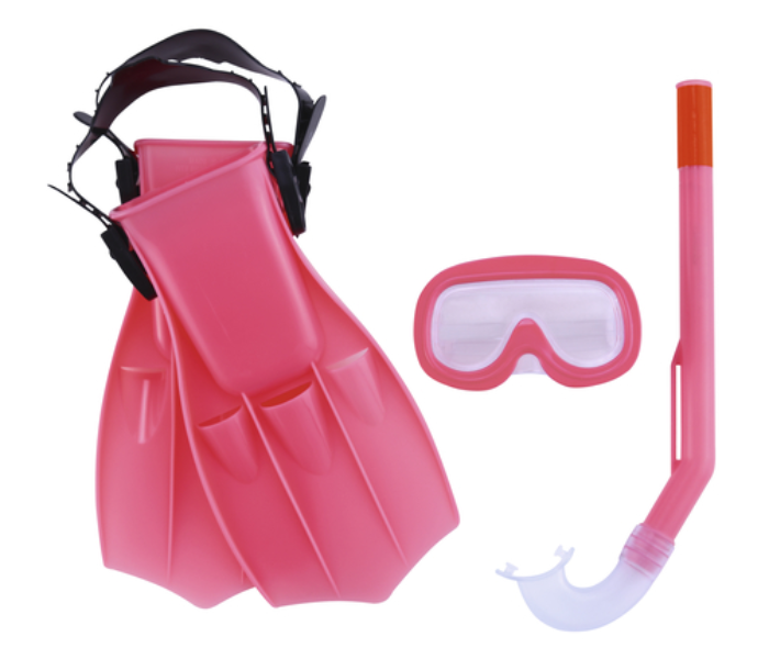 Bestway 25008 4 Peice Play Pro Snorkel Set - Red - Zoom Image 1