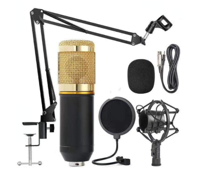 Tiktok Crystal Clear Professional Condenser Microphone - Black - Zoom Image 1