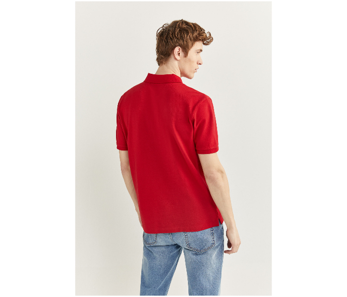 Springfield SS20 Basic Polo T Shirt XXL - Dark Red - Zoom Image 3