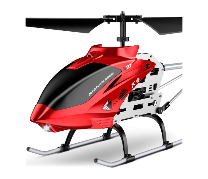 Family Center Remote Control Helicopter With Light and Gyro  - Red - Zoom Image 2