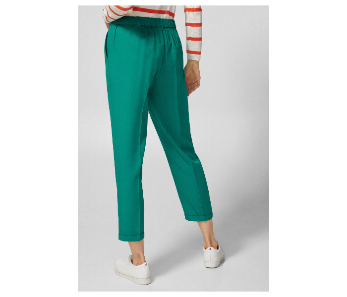 Springfield SS19 Cotton Plain Pant EU 38 For Women - Green - Zoom Image 3