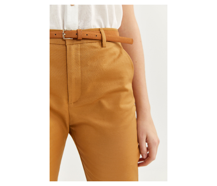 Springfield SS20 Plain Trouser Pant EU 44 For Women - Camel - Zoom Image 4