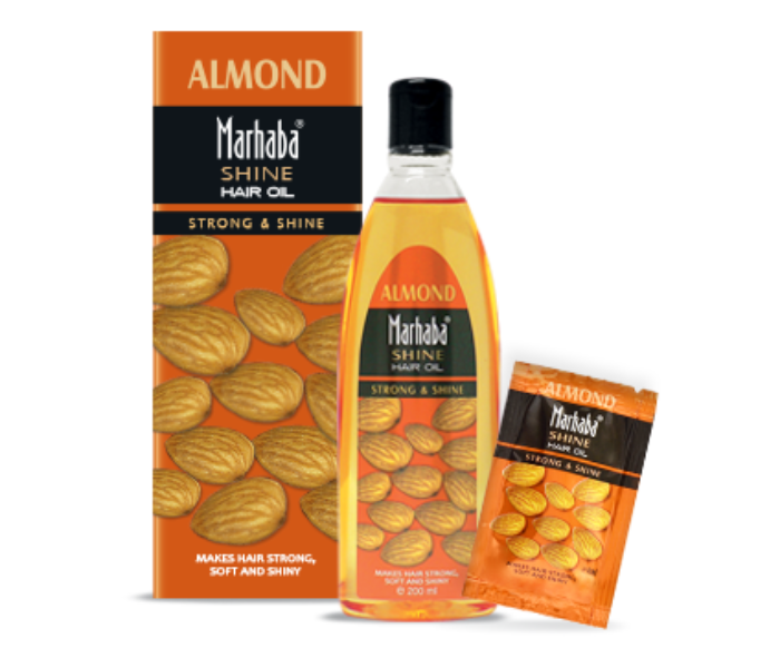 Marhaba 200ml Shine Almond Hair Oil - Zoom Image